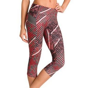 Athleta Radical Stride Multi Color Capri Leggings